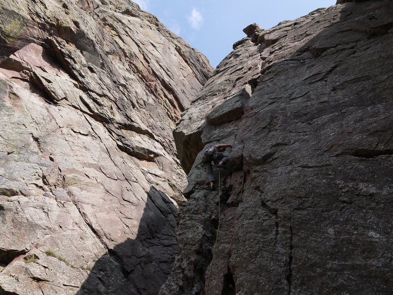 Claire leading West Crack, Eldo