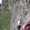 Geo following a multi pitch route at mount charleston, nevada. August 2012.