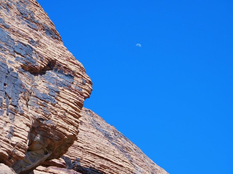 Midday moon; part of Ken Queasy at left