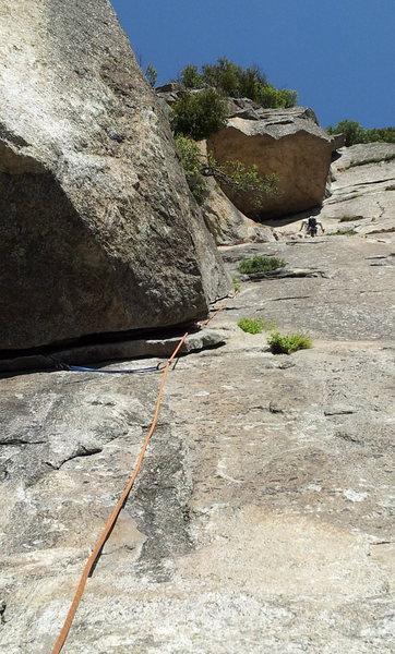 leading up to the roof