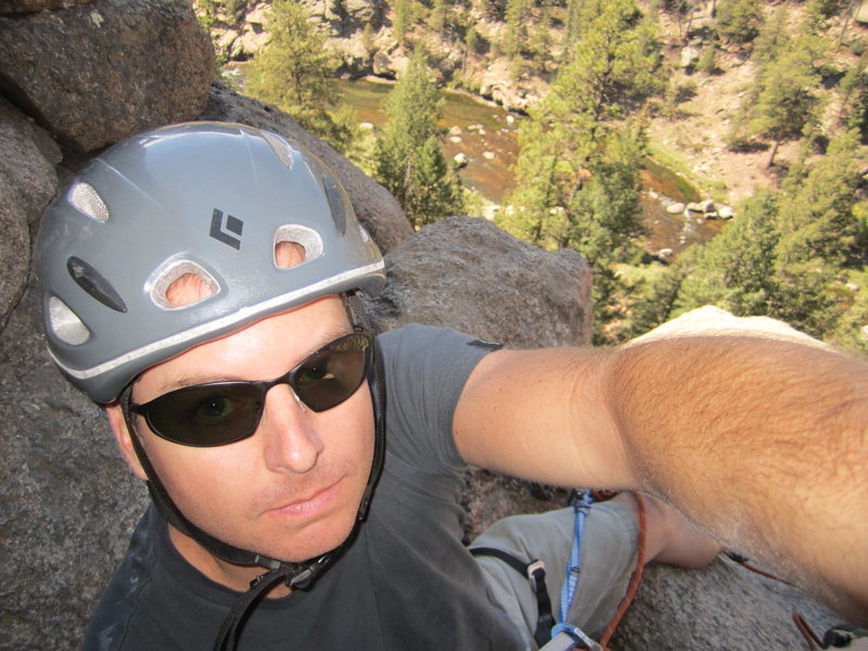 View from the first belay ledge on The Staircase (5.5)