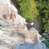 first pitch of sixth sense 5.10a, seneca rocks-wv