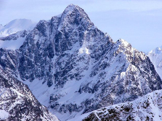 The incredible 4,500' north face of Yukla