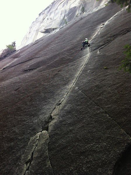 Exasperator, 10a - The Chief, Squamish, BC.  Cracknique clinic with Jasmin Caton.