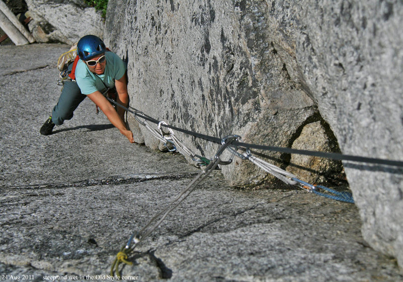 Laybacking the corner on OldStyle