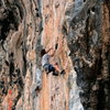 Mark Miner on lower crux of Touch Of Grey