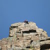 Wes at the top of the headwall.