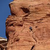 above the crux on p2