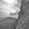 my buddy kris going up at jurassic park, estes park colorado