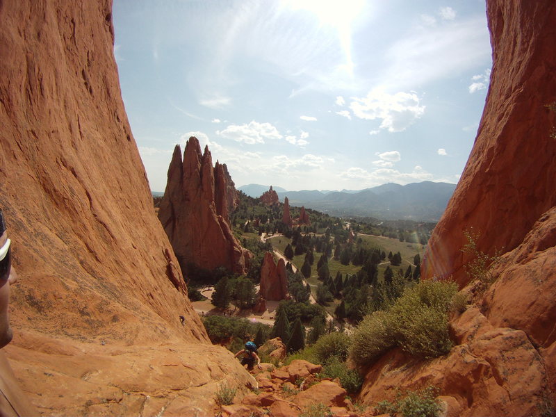 About to start our 5.11a climb after a scramble up. Garden of the Gods, Colorado Springs