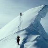 Psycho-Killer cornice at 15,500 feet along the South Buttress Ridge in May 1988.