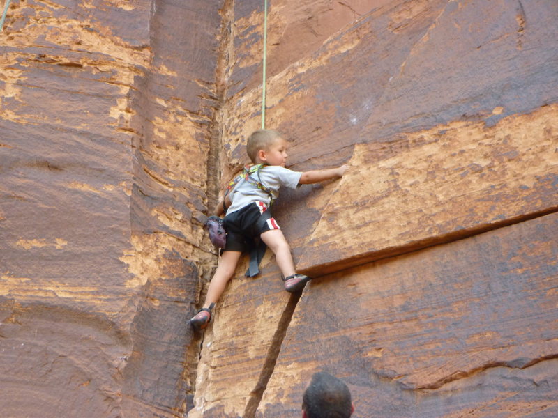 kid climbing
