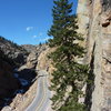 Looking up canyon towards the East of Eden route.