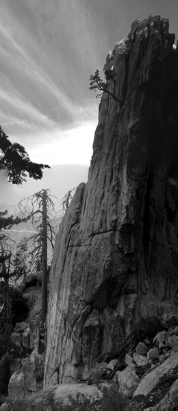 Arctic Temple from west descent gully.