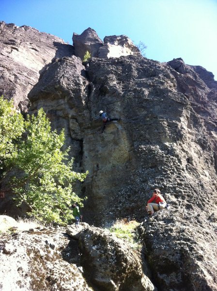 Idle Hands on the Shock Block at Table Rock, MSH.