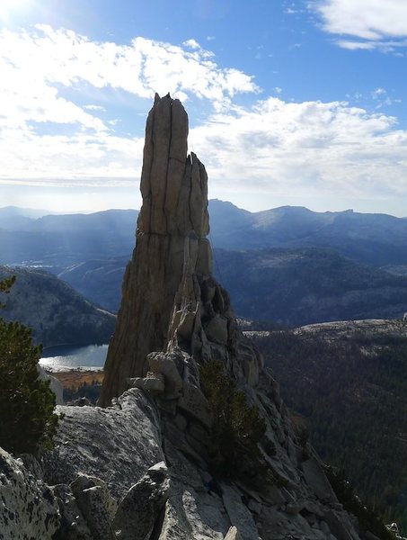 view from the Cathedral saddle