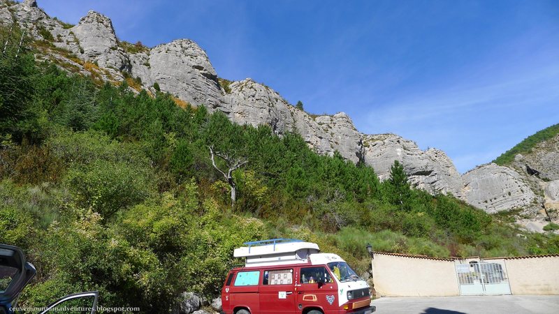 a sweet van...and the sector 'chateau' as seen from the parking lot