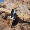 Sometime over the long hot summer this memorial and cross appeared on the summit of The Chicken or Elephant Head at Texas Canyon.