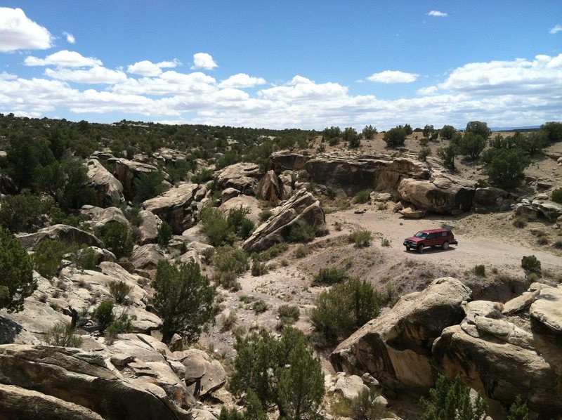 Petroglyph area Triassic