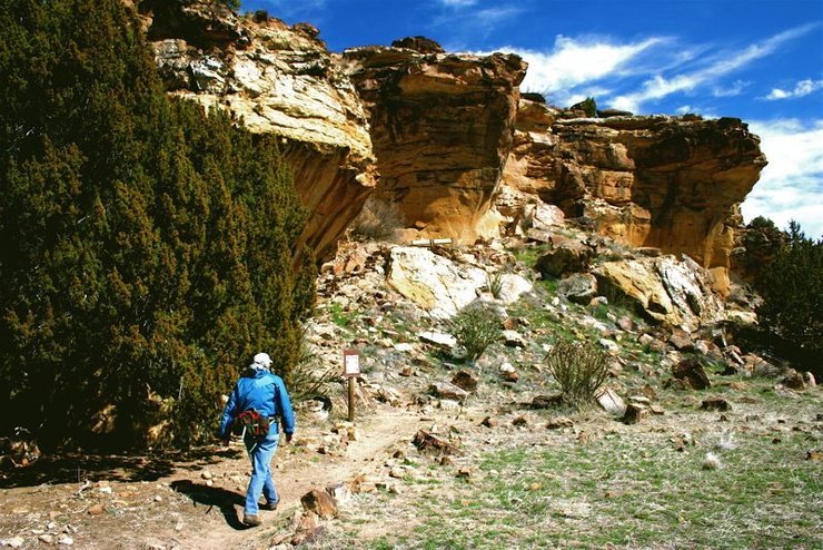 The main steep crags as you enter Vogel.