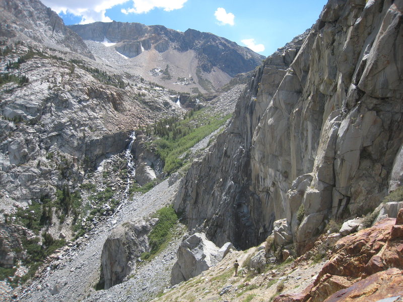 tioga cliff from the approach trail