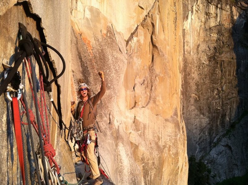 Richard Dana is loving the climb!