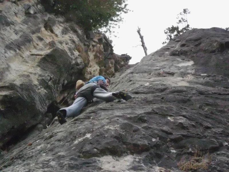 Gnarles looking for lost holds on lost ninja.