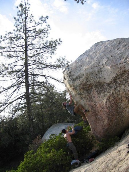 Bow Sprits (V3), the best moderate at Horse Flats.