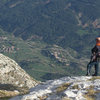 Here is Mark descending the Pollego Inferior ridge.