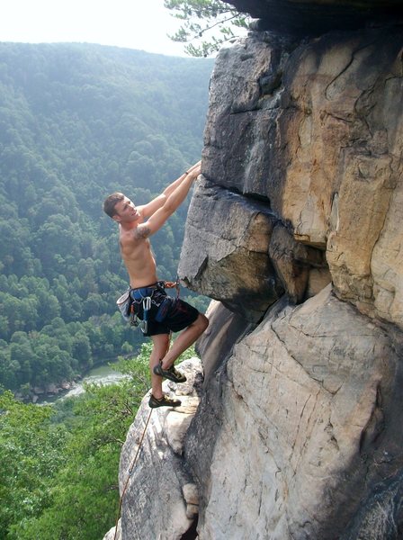 Chris Egress near the anchors of Strike a Scowl