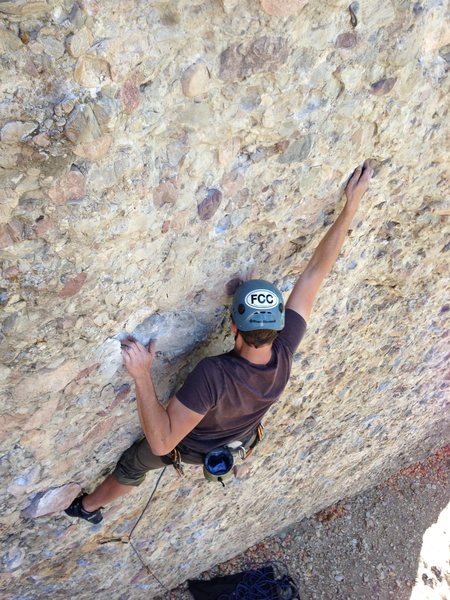 Climbing in Zen Garden in Maple Canyon