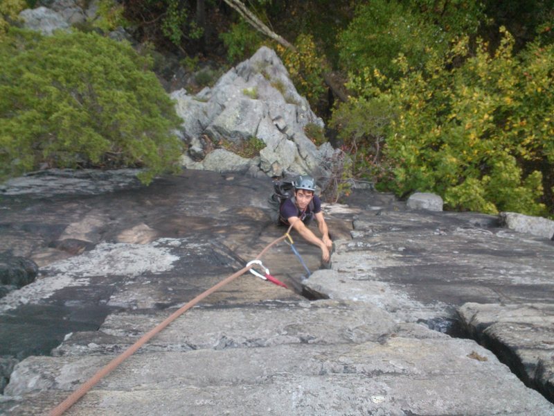 Daniel Montague climbing Yellowjacket