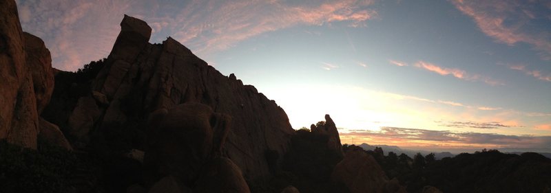 Sunset at Saddle Peak