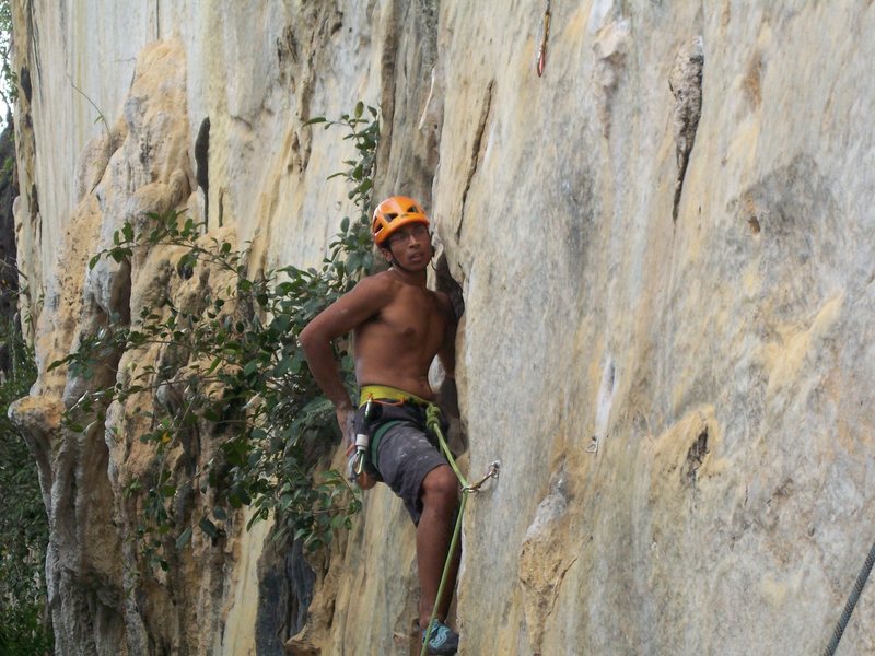 Rajiv past the boulder start