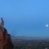 Moon rising at Camelback