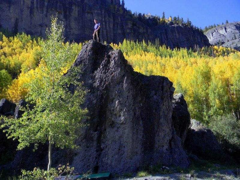 Camp Bird boulders in Ouray, CO