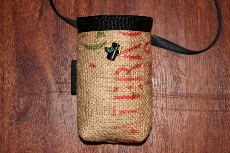 Coffee burlap bag for Kevin in California!  Logo on back.  Thanks for the continued support!