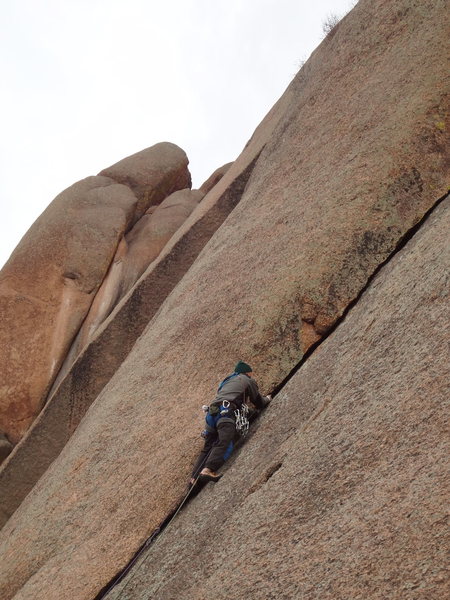 Doug Donato starting up Trail of Tears.  Wigwam Dome.  Lost Creek Wilderness.  Colorado.  November 24th 2012.