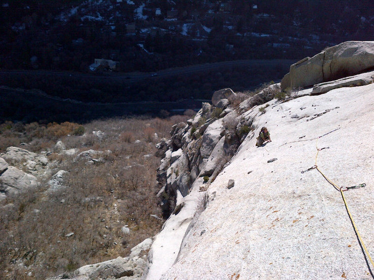 Looking down at the third pitch