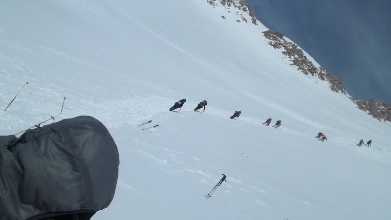 Heading up the Headwall