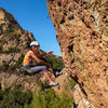 Taking a fall at the crux