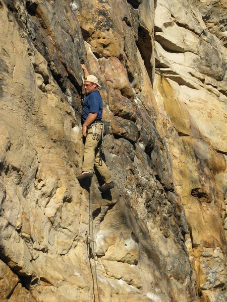 Bardenhagen with his finger in the dike on "Dutch Boy".