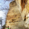 Climbing the dihedral at Oak Park