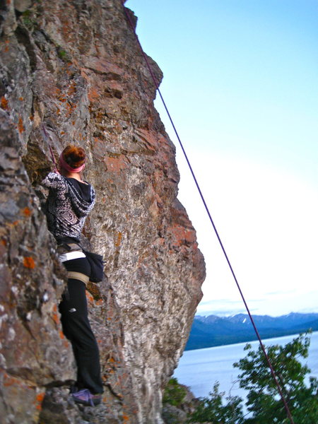 Post-work sunset climb along the Seward Highway, 10pm 