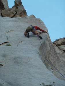 Mike Holley pulling one of the many cruxes on the Route!!