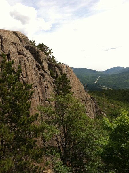 Bigger view of the cliffs, not my photo, taken from google image search