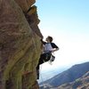 clipping just before the crux move