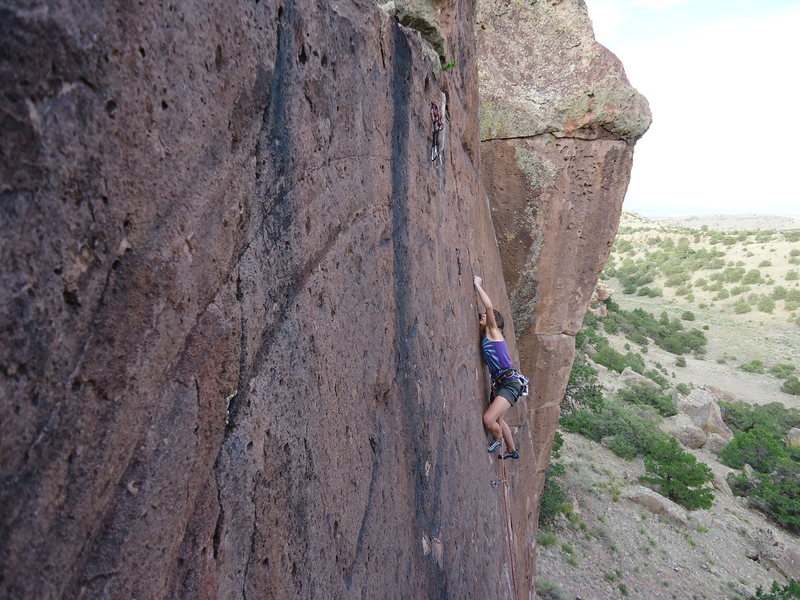 Lydia Gillespie sending Mr. D'Antonio, 5.12a.