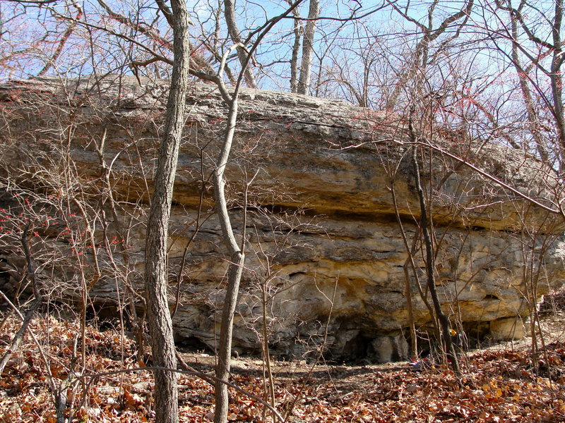 showing the boulder