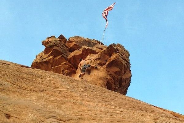 Summitting Independence Monument